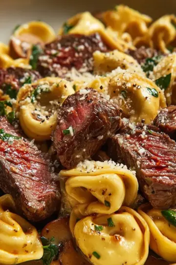 Creamy One-Pan Steak Bite Tortellini