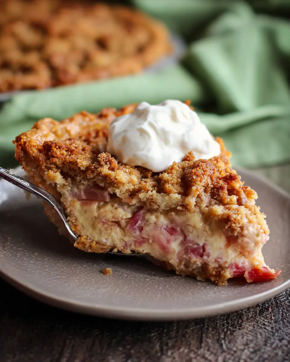 sour cream rhubarb pie