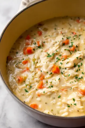 Creamy Chicken and Rice Soup