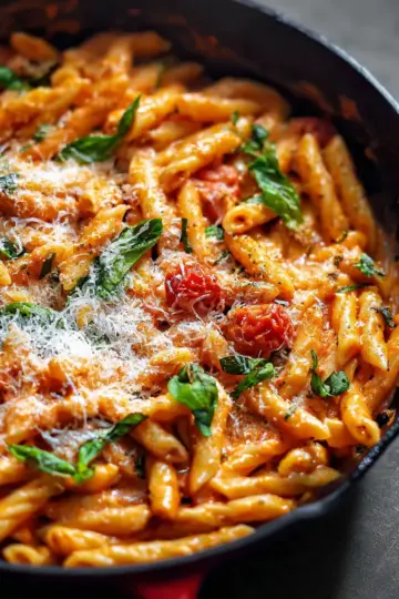 One Pan Creamy Tomato Pasta