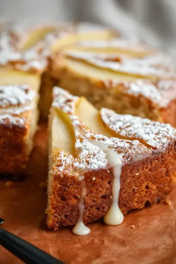Fresh Ginger and Pear Cake