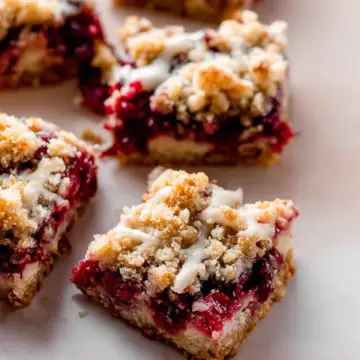 Cranberry Crumble Pie Bars