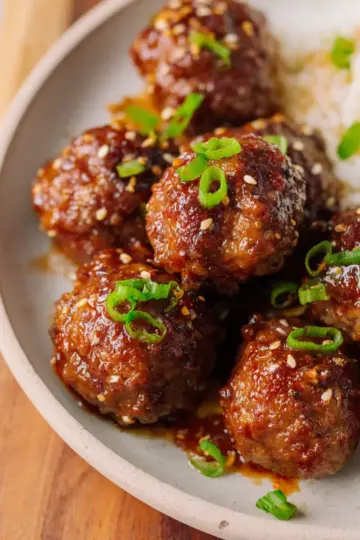 Sweet & Spicy Korean BBQ Meatballs