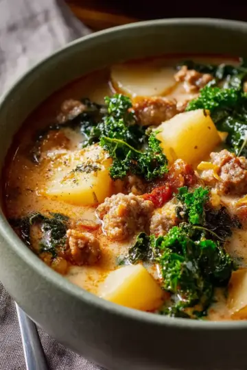Sausage, Potato and Kale Soup