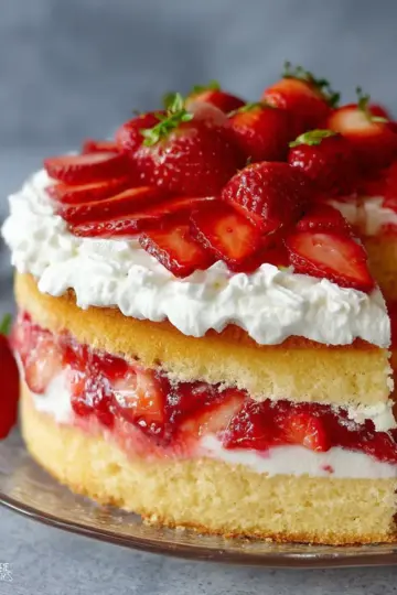 Strawberry Shortcake Cake
