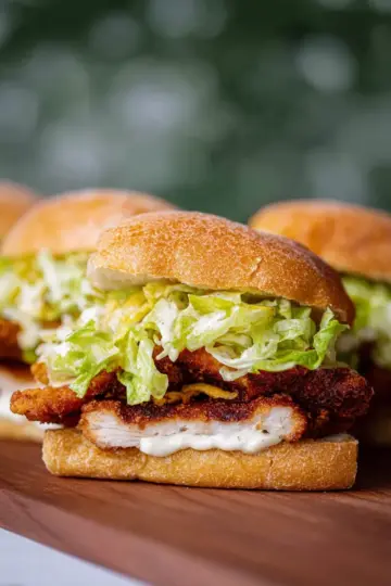 Crispy Chicken Caesar Sandwiches