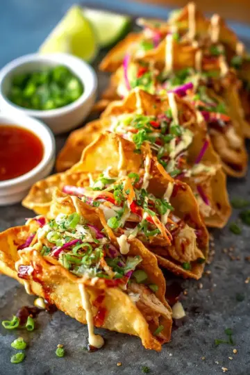 Applebee’s Chicken Wonton Tacos