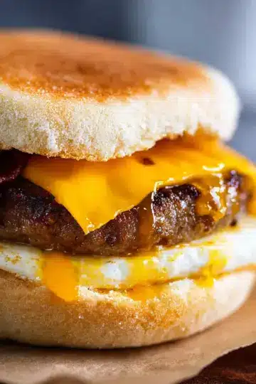 Homemade Sausage and Egg McMuffin