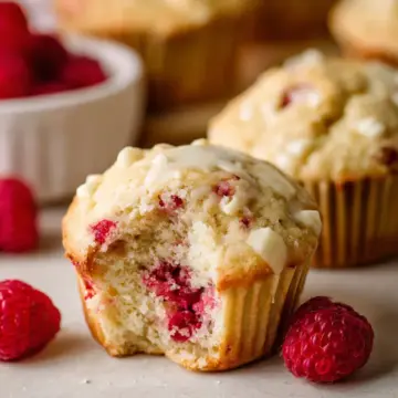 White Chocolate Raspberry Muffins