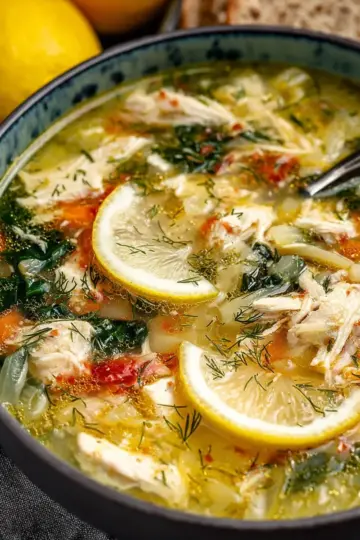 Greek Lemon Chicken Soup
