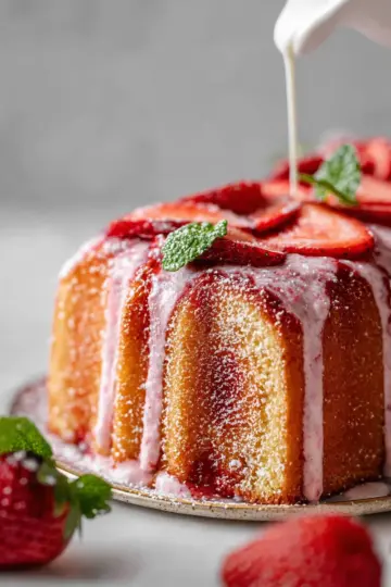Strawberry Pound Cake