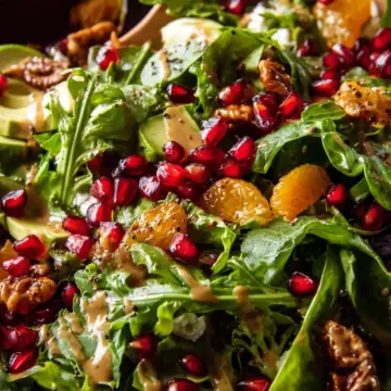 Christmas Salad with Honey Mustard Dressing