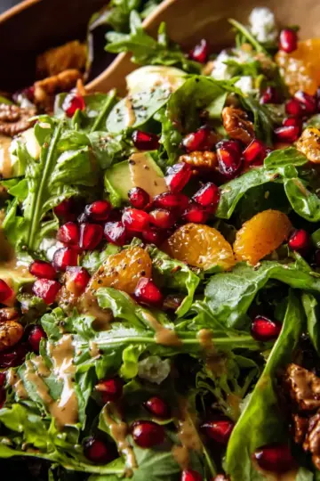 Christmas Salad with Honey Mustard Dressing