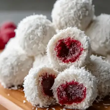 No-Bake Raspberry Coconut Balls