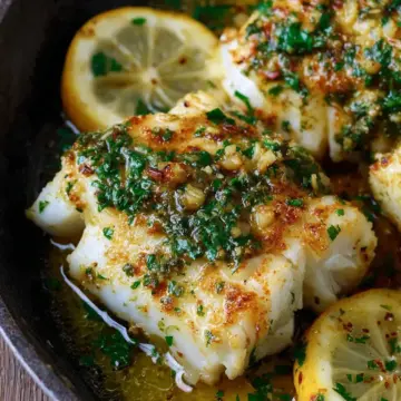 Baked Cod Recipe with Lemon and Garlic