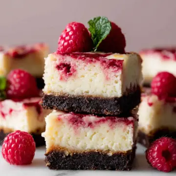 White Chocolate Raspberry Cheesecake Bars