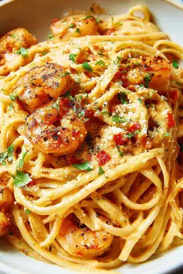 Creamy Cajun Shrimp Pasta