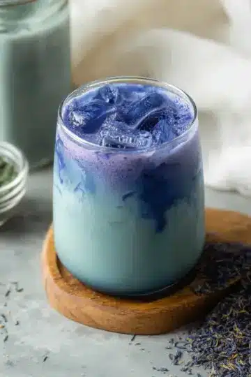 Cold Brewed Butterfly Pea Matcha Latte