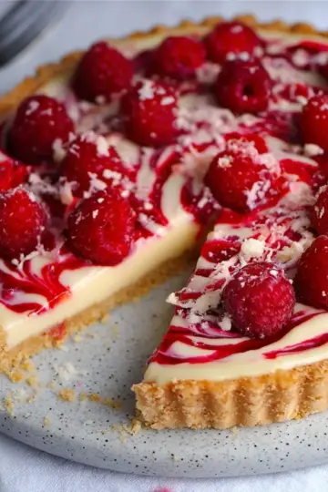 White Chocolate Raspberry Tart