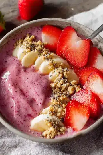 Strawberry Banana Smoothie Bowl