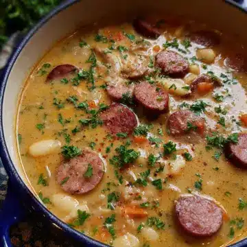 Creamy Bean Soup With Kielbasa