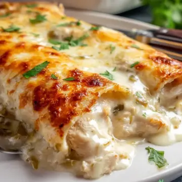 Creamy White Chicken Enchiladas