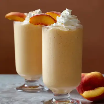 Homemade Peach Milkshake Recipe