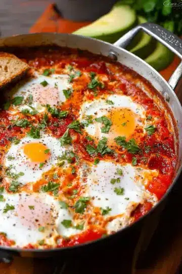 One Pan Shakshuka (Eggs in Hell)