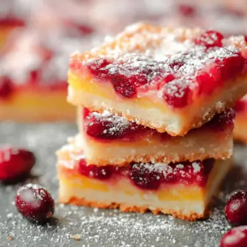 Cranberry Lemon Bars
