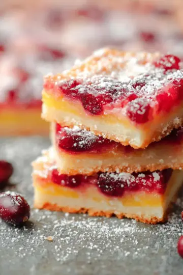 Cranberry Lemon Bars