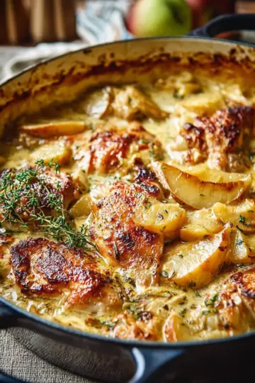 French Chicken Casserole a la Normande