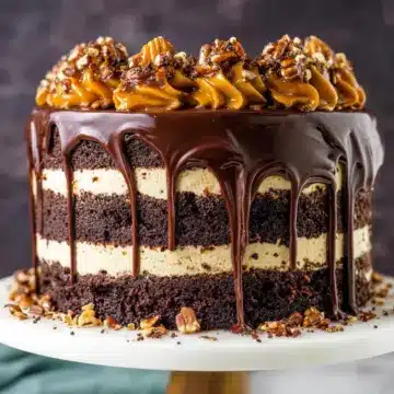 Turtle Chocolate Layer Cake
