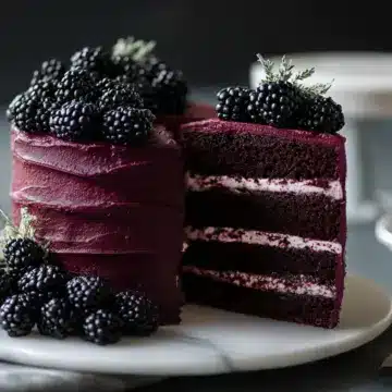 Blackberry Velvet Gothic Cake Recipe