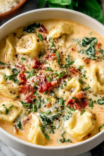 Creamy Tortellini Soup