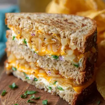 Classic Cheese and Onion Sandwich
