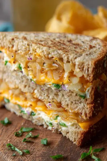 Classic Cheese and Onion Sandwich