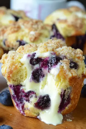 Blueberry Cream Cheese Muffins
