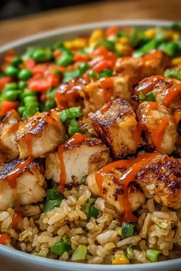 Savor Hibachi Chicken with Fried Rice