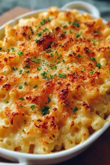 Melty Three-Cheese Baked Mac & Cheese for Ultimate Comfort