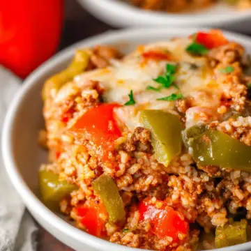 Crockpot Stuffed Pepper Casserole