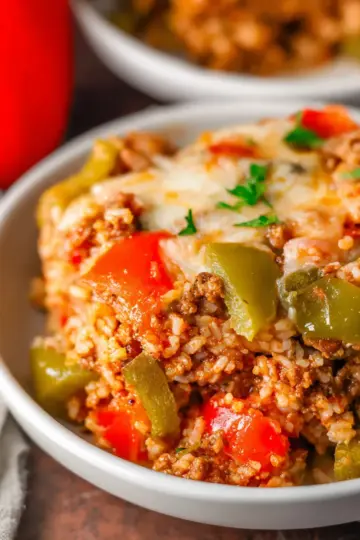 Crockpot Stuffed Pepper Casserole