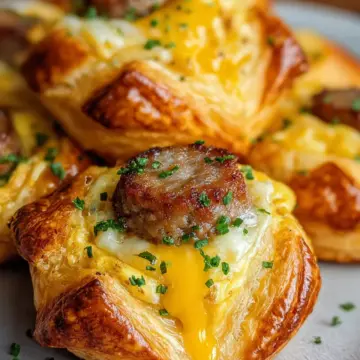 Sausage, Egg & Cheese Breakfast Puffs