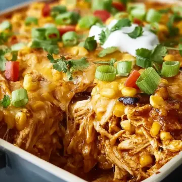 Shredded BBQ Chicken Casserole