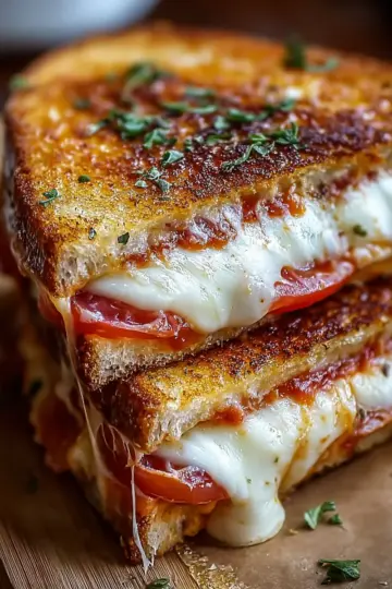 Savory Pizza Grilled Cheese Sandwich