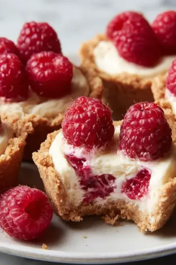Raspberry Cheesecake Cookie Cups