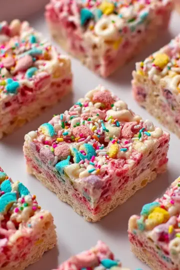 Circus Animal Cookie Rice Krispie Treats
