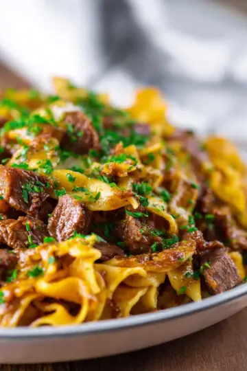 French Onion Beef & Noodles