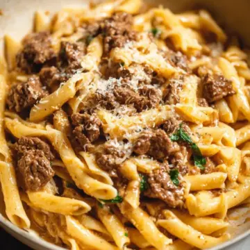 Creamy Beef Pasta One Pot