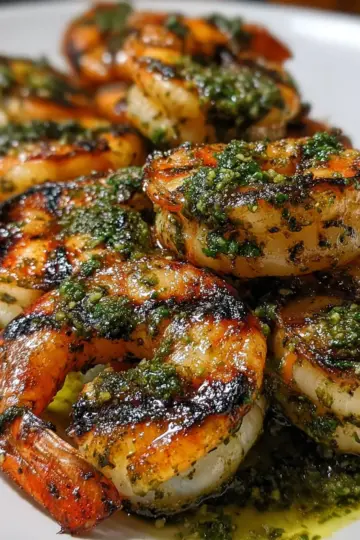 Pesto Grilled Shrimp