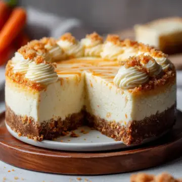 Easy Carrot Cake Cheesecake Recipe